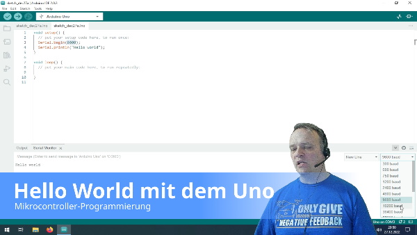 Youtube Video: Hello World mit dem Arduino.