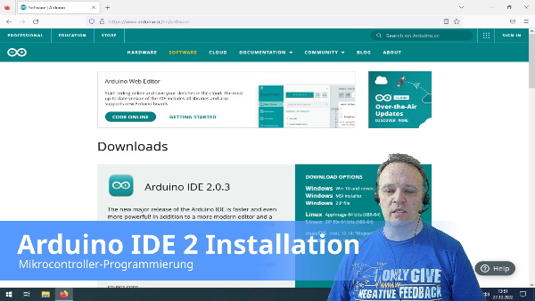 Youtube Video: Arduino Installation.